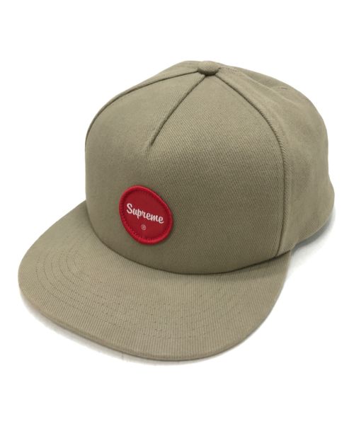 SUPREME（シュプリーム）SUPREME (シュプリーム) TWILL PATCH 5-PANEL CAP ベージュの古着・服飾アイテム