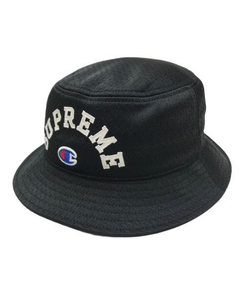 SUPREME（シュプリーム）SUPREME (シュプリーム) Champion (チャンピオン) MESH CRUSHER HAT ブラック サイズ:S/Mの古着・服飾アイテム