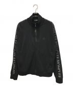 MONCLERモンクレール）の古着「Logo-Trim Zip-Up Sweatshirt」｜ブラック