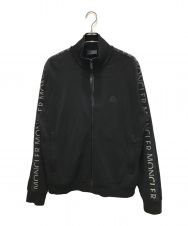 MONCLER (モンクレール) Logo-Trim Zip-Up Sweatshirt ブラック サイズ:L