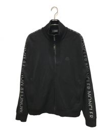 MONCLER（モンクレール）の古着「Logo-Trim Zip-Up Sweatshirt」｜ブラック