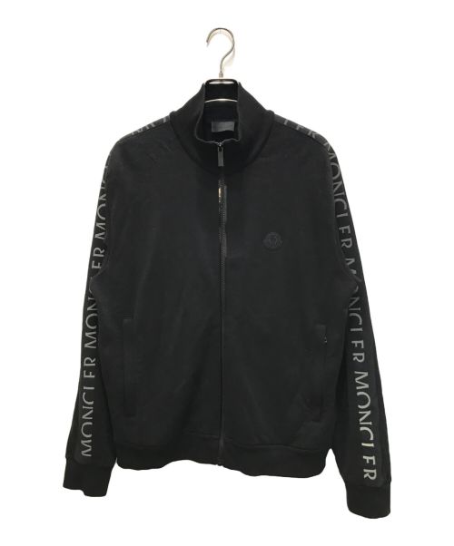 MONCLER（モンクレール）MONCLER (モンクレール) Logo-Trim Zip-Up Sweatshirt ブラック サイズ:Lの古着・服飾アイテム