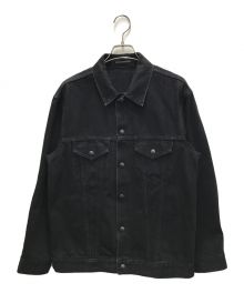 Yohji Yamamoto pour homme（ヨウジヤマモト プールオム）の古着「ブラックデニムジャケット」｜ブラック