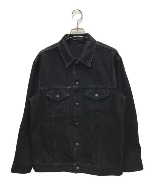 Yohji Yamamoto pour homme（ヨウジヤマモト プールオム）Yohji Yamamoto pour homme (ヨウジヤマモト プールオム) ブラックデニムジャケット ブラック サイズ:2の古着・服飾アイテム