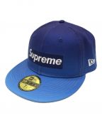 New Era×SUPREMEニューエラ×シュプリーム）の古着「キャップ」｜ブルー