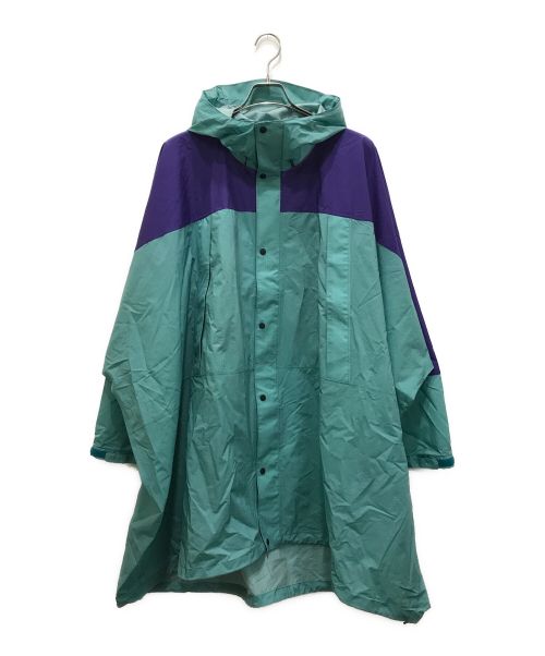 THE NORTH FACE（ザ ノース フェイス）THE NORTH FACE (ザ ノース フェイス) Taguan Poncho / タグアンポンチョ パープル×グリーン サイズ:Lの古着・服飾アイテム