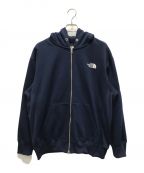 THE NORTH FACEザ ノース フェイス）の古着「Square Logo FullZip (スクエアロゴフルジップ）」｜ネイビー