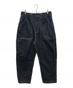 Liberaidersリベレイダース）の古着「BAKER DENIM SARROUEL PANTS」｜インディゴ