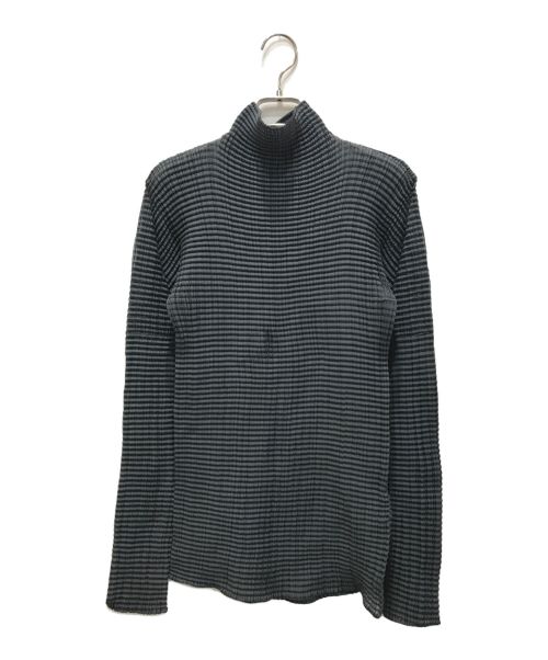 ISSEY MIYAKE（イッセイミヤケ）ISSEY MIYAKE (イッセイミヤケ) プリーツカットソー グレー サイズ:Mの古着・服飾アイテム