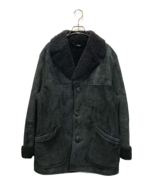 Aquascutum（アクアスキュータム）Aquascutum (アクアスキュータム) ムートンジャケット グレー サイズ:40の古着・服飾アイテム