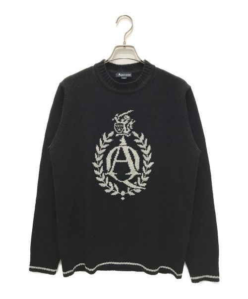 Aquascutum（アクアスキュータム）Aquascutum (アクアスキュータム) ニット ブラック サイズ:Lの古着・服飾アイテム