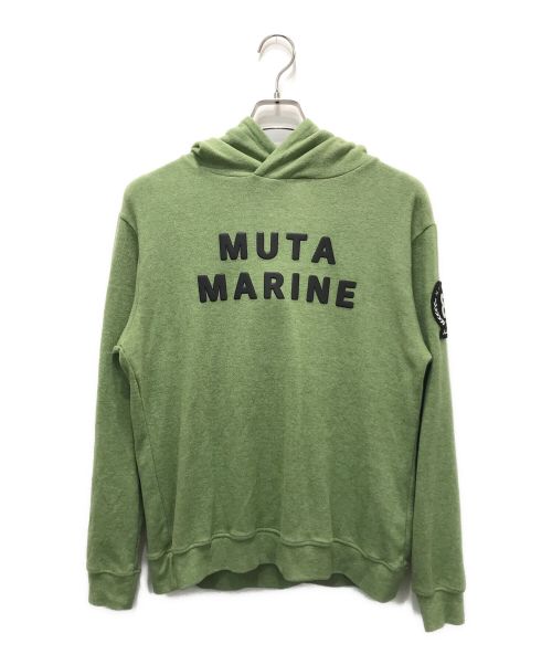 muta MARINE（ムータマリン）muta MARINE (ムータマリン) ライトニット プルオーバーパーカー グリーン サイズ:5の古着・服飾アイテム