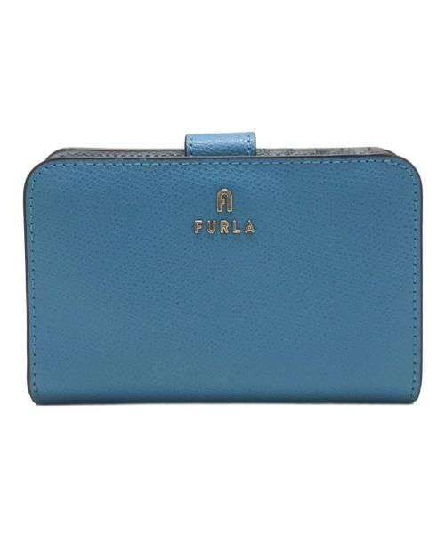 FURLA（フルラ）FURLA (フルラ) CAMELIA M COMPACT WALLET ブルーの古着・服飾アイテム