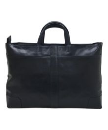 TOTE BAG（トートバッグ）の古着「牛革シンプルトートバッグ」｜ネイビー