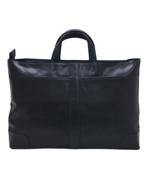 TOTE BAG（トートバッグ）TOTE BAG (トートバッグ) 牛革シンプルトートバッグ ネイビーの古着・服飾アイテム