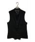 Yohji Yamamoto pour homme（ヨウジヤマモト プールオム）の古着「Tuxedo back flare vest / タキシード  バック フレア ベスト」｜ブラック