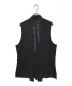 Yohji Yamamoto pour homme (ヨウジヤマモト プールオム) Tuxedo back flare vest / タキシード  バック フレア ベスト ブラック サイズ:3：37000円