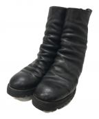 GUIDIグイディ）の古着「Back Zip Mid Boots Horse Full Grain」｜ブラック