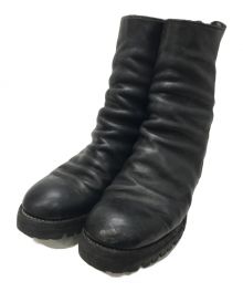 GUIDI（グイディ）の古着「Back Zip Mid Boots Horse Full Grain」｜ブラック