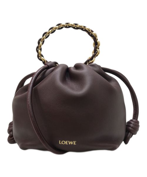 LOEWE（ロエベ）LOEWE (ロエベ) フラメンコパース バッグ ミニ ダークバーガンディの古着・服飾アイテム