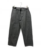 Graphpaperグラフペーパー）の古着「COLORFAST DENIM BAGGY CHEF PANTS」｜グレー