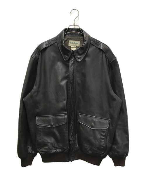 L.L.Bean（エルエルビーン）L.L.Bean (エルエルビーン) A-2 LEATHER JACKET / レザージャケット ブラウン サイズ:XLの古着・服飾アイテム