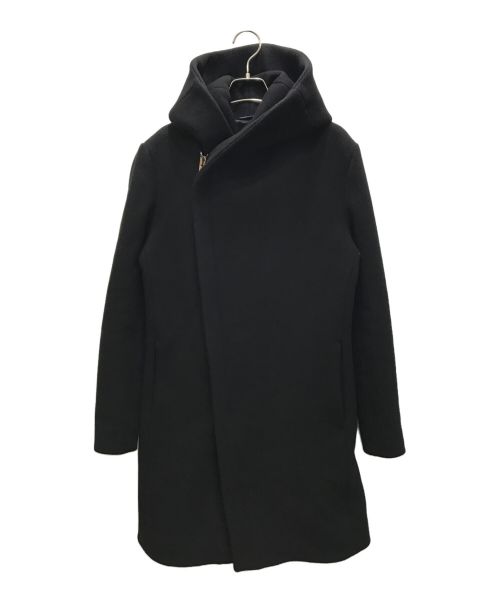 Junhashimoto（ジュンハシモト）Junhashimoto (ジュンハシモト) WRAP COAT ブラック サイズ:2の古着・服飾アイテム