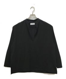 Knuth Marf（クヌースマーフ）の古着「label keyneck tops (unisex) / レーベルキーネックトップス」｜ブラック