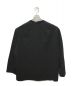 knuth marf (クヌースマーフ) label keyneck tops (unisex) / レーベルキーネックトップス ブラック サイズ:S：8000円