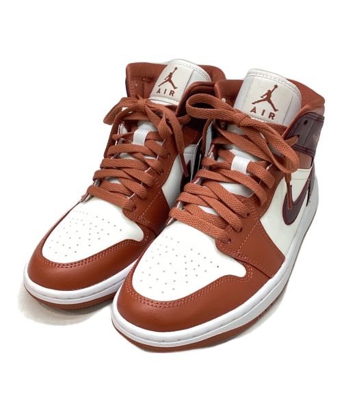 NIKE（ナイキ）NIKE (ナイキ) Women's Air Jordan 1 Mid ピンク×ホワイト サイズ:24.5 未使用品の古着・服飾アイテム