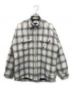 PALACEパレス）の古着「QUACKED SHIRT」｜グレー