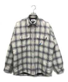 PALACE（パレス）の古着「QUACKED SHIRT」｜グレー