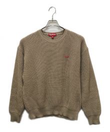 SUPREME（シュプリーム）の古着「Small Box Logo Ribbed Sweater / スモールロゴリベットセーター」｜ベージュ