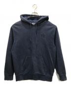 Carhartt WIPカーハート ワークインプログレス）の古着「Hooded Verse Patch Sweatshirt / フーデットヴァースパッチスウェットシャツ」｜ブルー