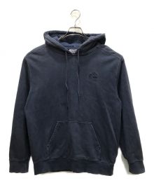 Carhartt WIP（カーハート ワークインプログレス）の古着「Hooded Verse Patch Sweatshirt / フーデットヴァースパッチスウェットシャツ」｜ブルー