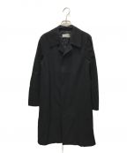 ROBE DE CHAMBRE COMME DES GARCONSローブドシャンブル コムデギャルソン）の古着「フリルデザイン比翼ステンカラーコート」｜ブラック