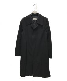 ROBE DE CHAMBRE COMME DES GARCONS（ローブドシャンブル コムデギャルソン）の古着「フリルデザイン比翼ステンカラーコート」｜ブラック