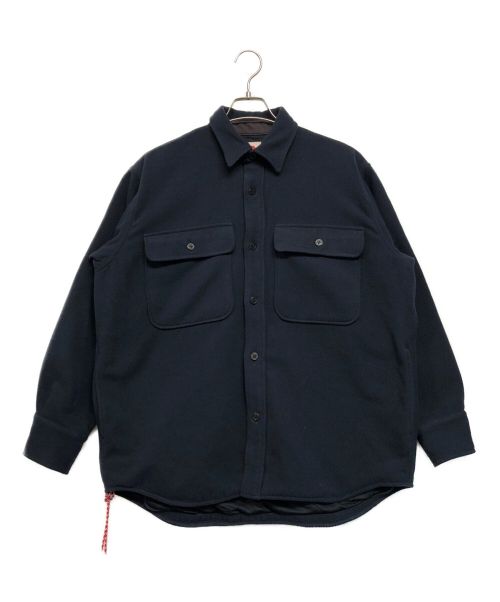 BEAMS JAPAN（ビームスジャパン）BEAMS JAPAN (ビームスジャパン) テックメルトンCPOジャケット ネイビー サイズ:SIZE Sの古着・服飾アイテム