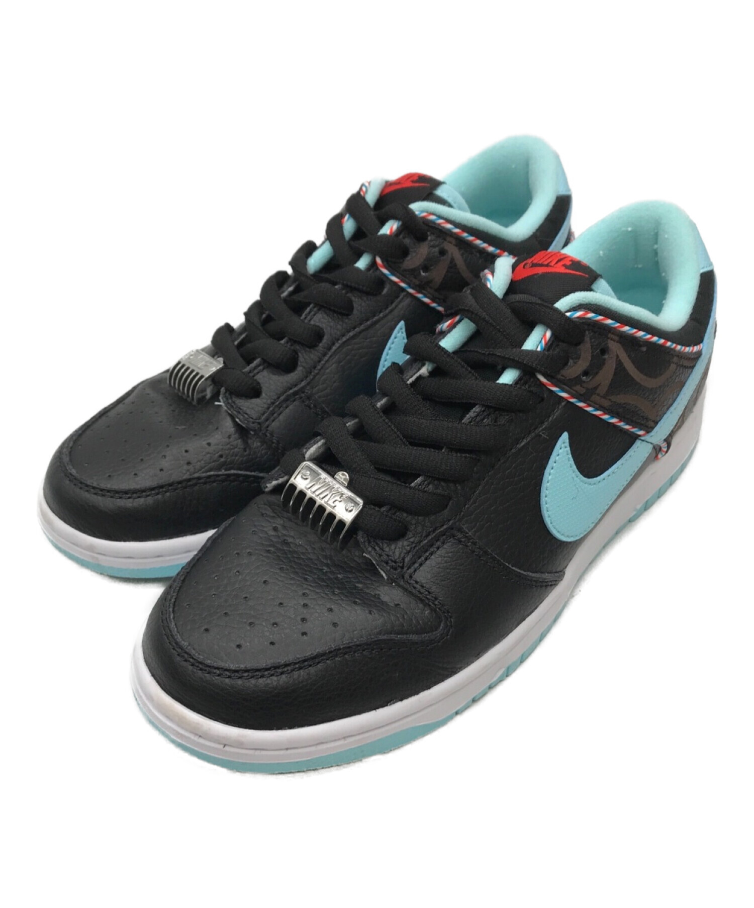 NIKE (ナイキ) NIKE DUNK LOW BARBER SHOP BLACK/COPA-WHITE-CHILE RED サイズ:SIZE　 27cm