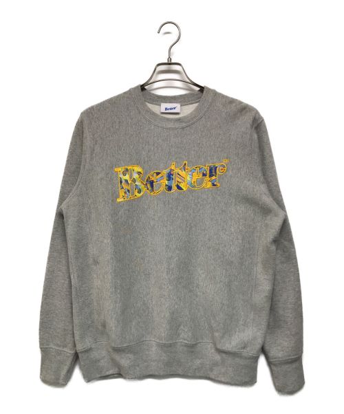 Better（ベター）Better (ベター) Motorsport Crewneck グレー サイズ:SIZE Mの古着・服飾アイテム