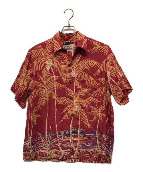 WACKO MARIA（ワコマリア）WACKO MARIA (ワコマリア) MINEDENIM (マインデニム) Palm tree Hawaiian SH レッド サイズ:Sの古着・服飾アイテム