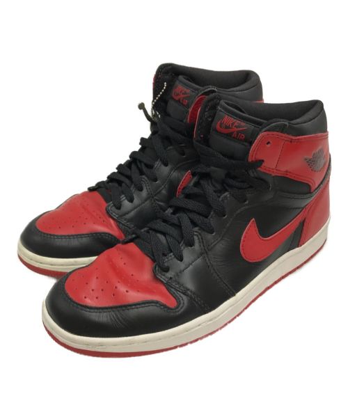 NIKE（ナイキ）NIKE (ナイキ) AIR JORDAN 1 RETRO BRED レッド×ブラック サイズ:27cmの古着・服飾アイテム