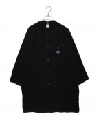 GUNG HOガンホー）の古着「FATIGUE NO-COLLAR COAT 6W CORDUROY」｜ブラック