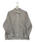 STEVEN ALAN（スティーブンアラン）の古着「T/C CHECK TRIPLE-STICH CAMP COLLAR SHIRT」｜グレー