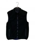 HUFハフ）の古着「BOROUGH REVERSIBLE VEST」｜ブラック×パープル