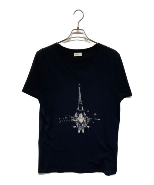 Saint Laurent Paris（サンローランパリ）Saint Laurent Paris (サンローランパリ) プリントTシャツ ブラック サイズ:SIZE XSの古着・服飾アイテム