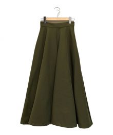 CLANE（クラネ）の古着「DOUBLE CROSS CIRCULAR SKIRT」｜オリーブ