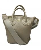 YOUNG & OLSEN The DRYGOODS STOREヤングアンドオルセン ザ ドライグッズストア）の古着「PETITE LEATHER TOTE 2WAY」｜ベージュ