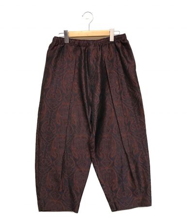 TOGA VIRILIS Paisley jacquard easy pants-