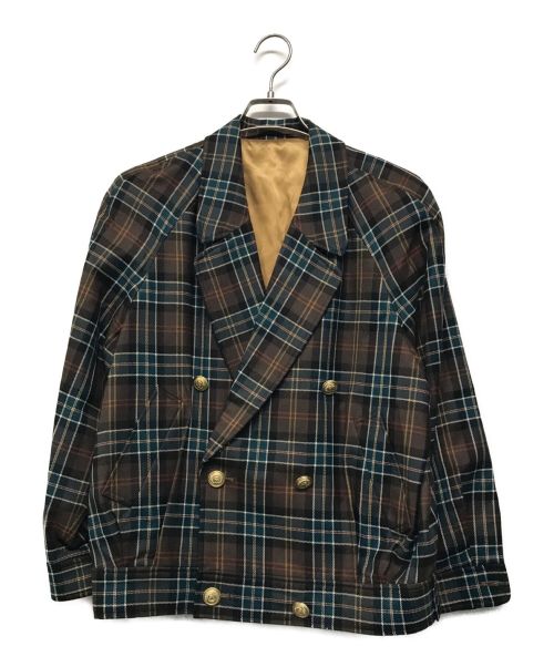 Burberry's（バーバリーズ）Burberry's (バーバリーズ) 【OLD】ダブルボタンジャケット ブラウン サイズ:9ARの古着・服飾アイテム